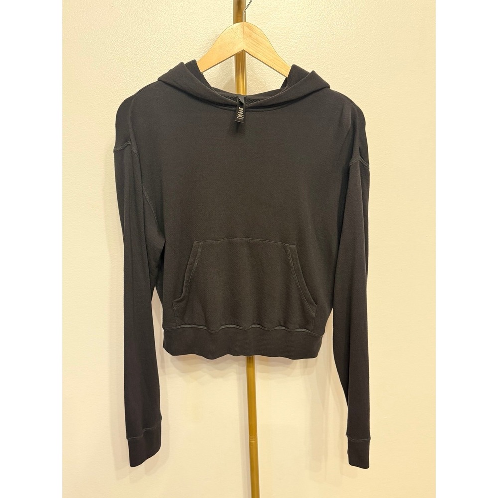Skims, French Terry Hoodie, Black, Small, Excellent Condition,‎ $68